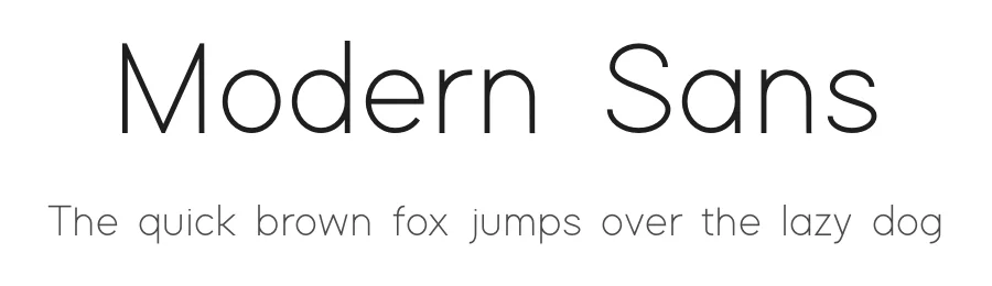 Modern Sans
