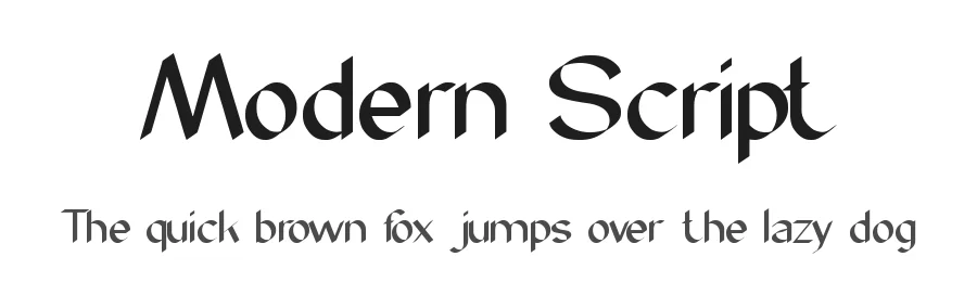 Modern Script