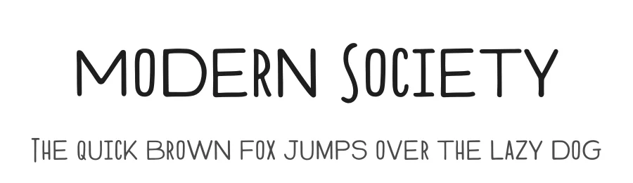Modern Society by Ayca Atalay — Decorative Font