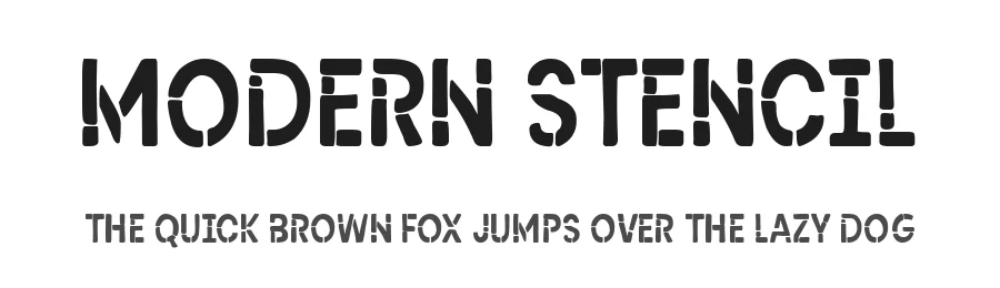 Modern Stencil