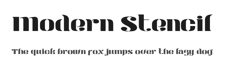 Modern Stencil
