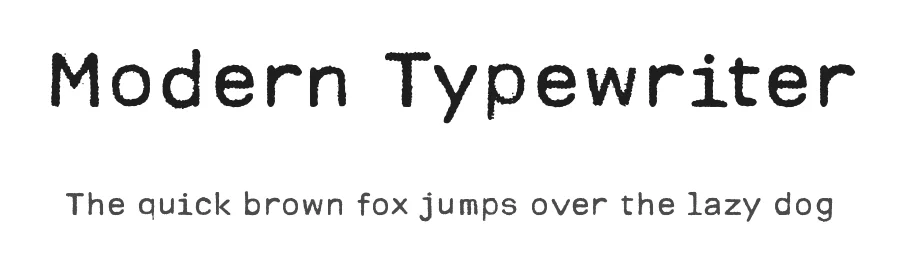 Modern Typewriter
