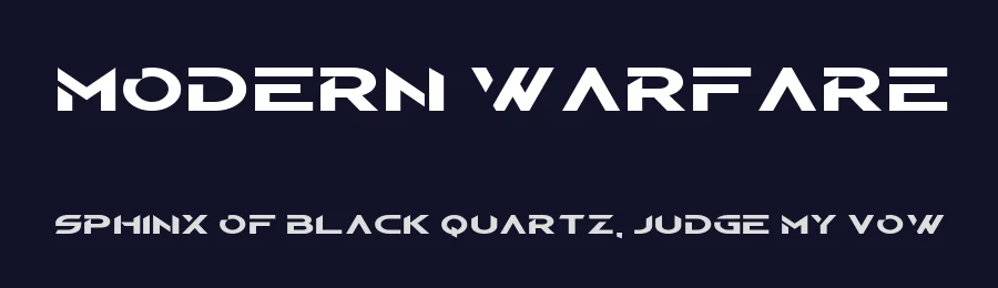 Modern Warfare by MaknaStudio — Display Font — thumbnail 2