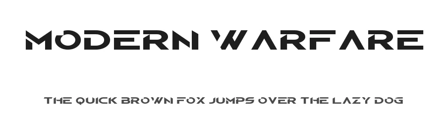 Modern Warfare by MaknaStudio — Display Font