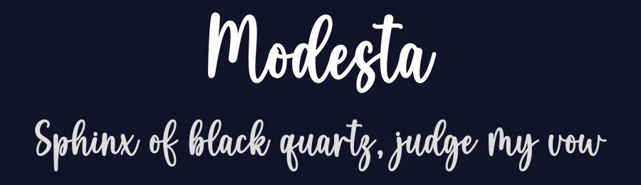 Modesta by Wahyu Studio — Script Handwritten Font — thumbnail 2