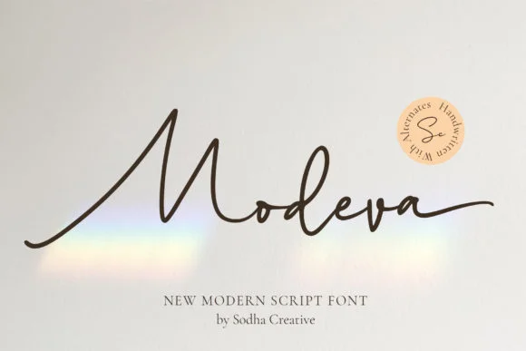 Modeva Font by sodhacreative — Script Handwritten Font