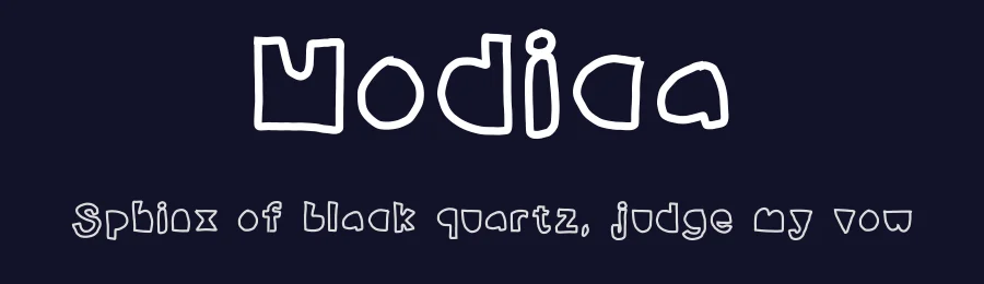 Modica by Nerdle Pants — Decorative Font — thumbnail 2