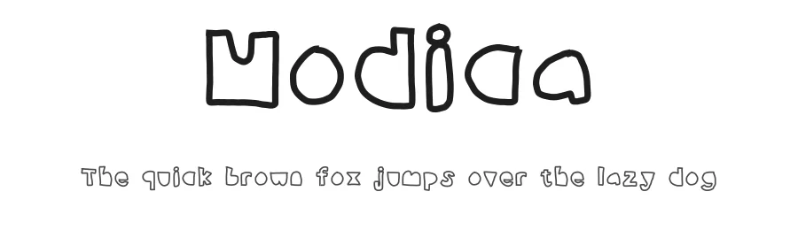 Modica by Nerdle Pants — Decorative Font