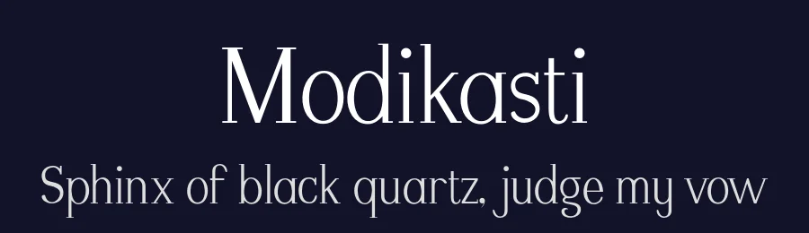 Modikasti by Mariana Aguirre — Serif Font — thumbnail 2