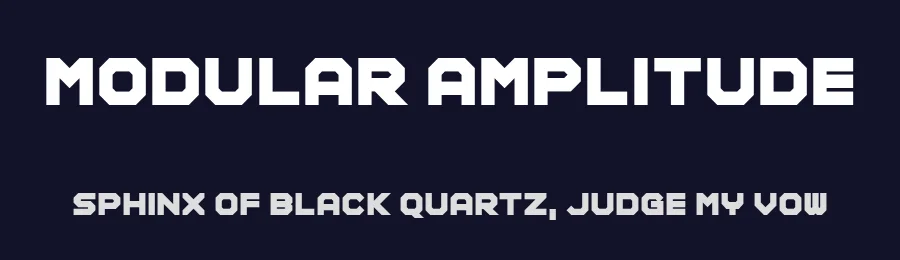 Modular Amplitude by Chequered Ink — Display Font — thumbnail 2