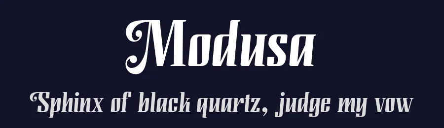 Modusa by Aqeela Studio — Decorative Font — thumbnail 2