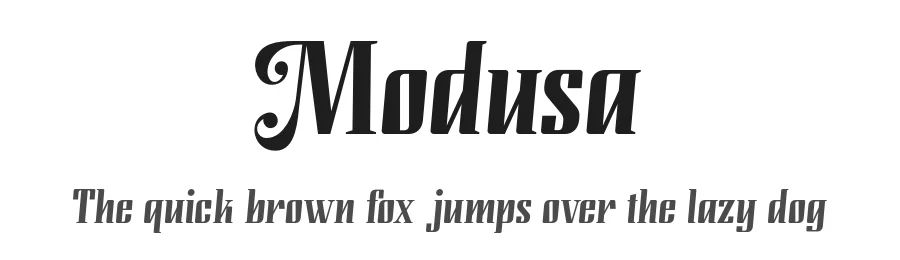 Modusa by Aqeela Studio — Decorative Font