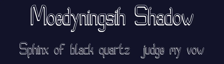 Moedyningsih Shadow by SSI.Scraps — Decorative Font — thumbnail 2
