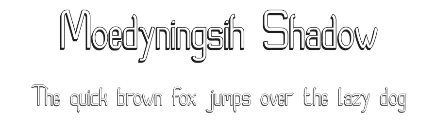 Moedyningsih Shadow by SSI.Scraps — Decorative Font