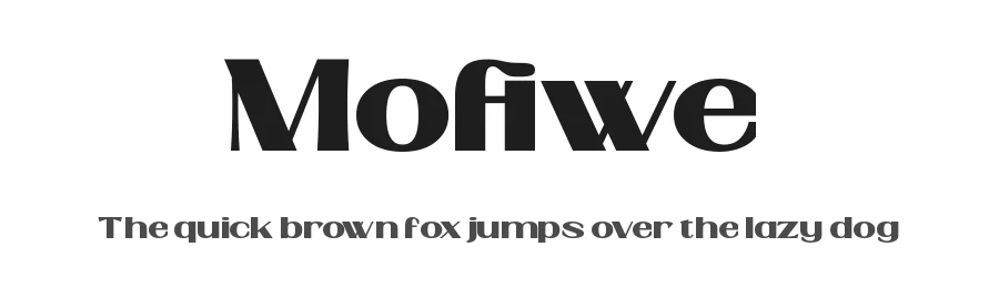 Mofiwe by Timelesstype Studio — Sans Serif Font