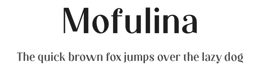 Mofulina by Glyphstyle — Sans Serif Font