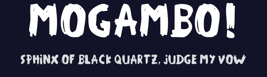 Mogambo! by Woodcutter — Script Handwritten Font — thumbnail 2