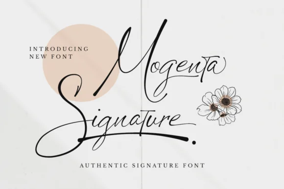 Mogenta Signature Font by RockboyStudio — Script Handwritten Font