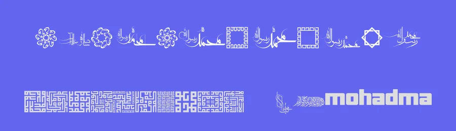 Mohammad RasoolAllah by Mojtaba Kia — Dingbats Font — thumbnail 3