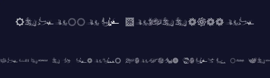 Mohammad RasoolAllah by Mojtaba Kia — Dingbats Font — thumbnail 2