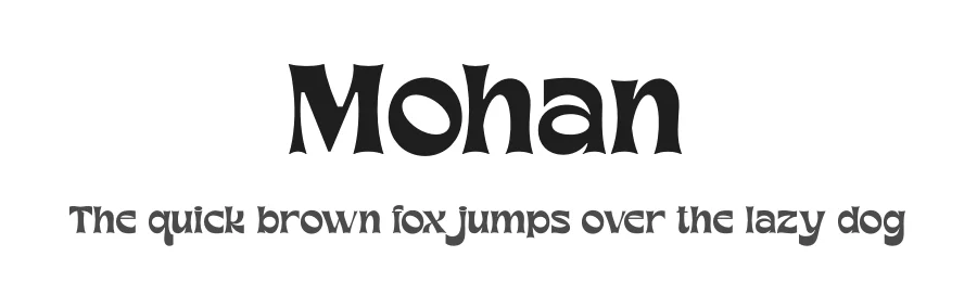 Mohan by www.movefont .com β Decorative Font