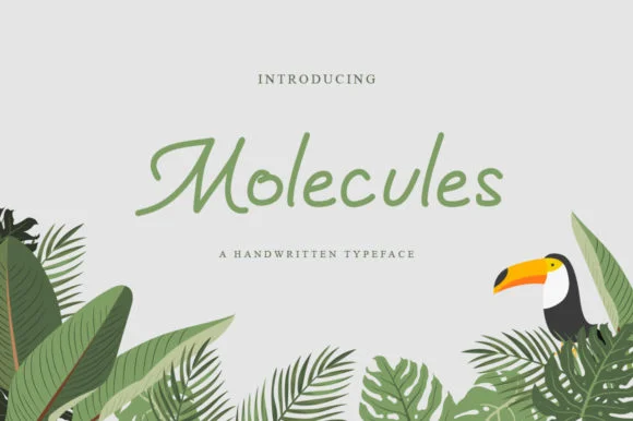 Molecules Font by fanastudio — Script Handwritten Font