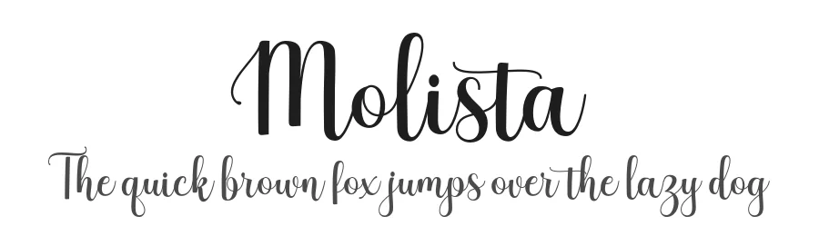 Molista by LetterFreshStudio β Script Handwritten Font