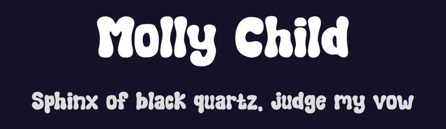 Molly Child by Muhammad Afif — Decorative Font — thumbnail 2