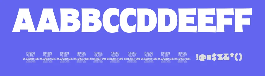 Molly Sans by Måns Grebäck — Sans Serif Font — thumbnail 3