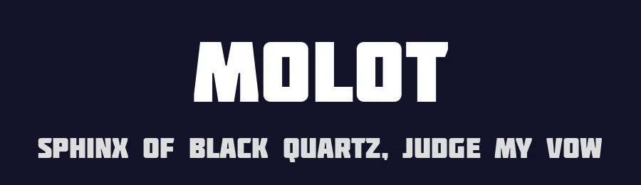 Molot by Jovanny Lemonad — Decorative Font — thumbnail 2
