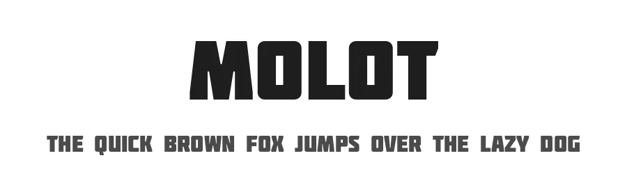 Molot by Jovanny Lemonad — Decorative Font