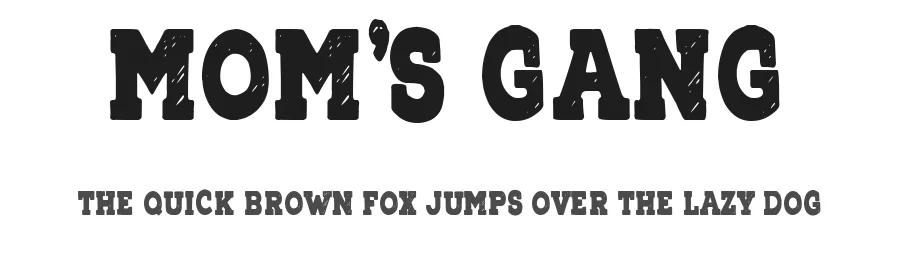 Mom's Gang by Woodcutter — Decorative Font