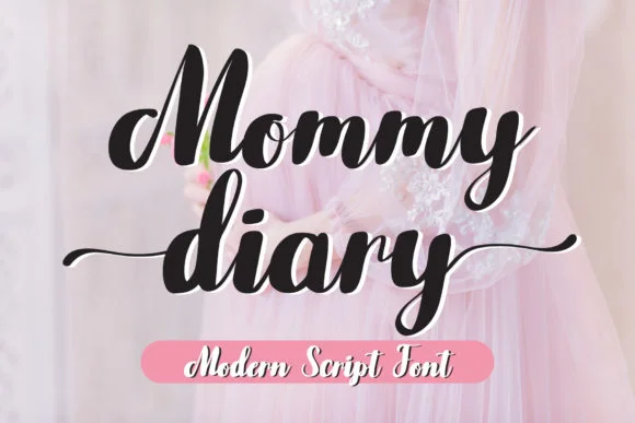 Mommy Diary Font by AquariiD — Script Handwritten Font