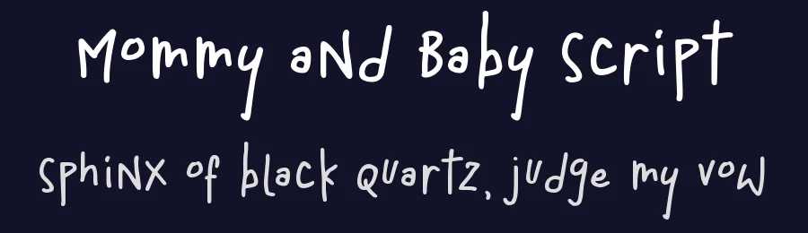 Mommy and Baby Script by Fontherapy — Script Handwritten Font — thumbnail 2