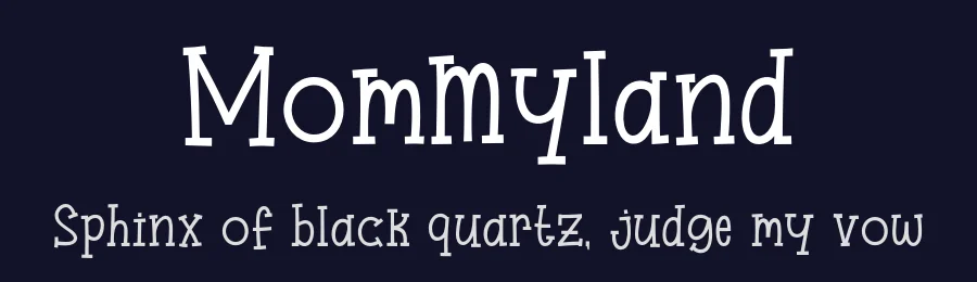Mommyland by Khurasan — Decorative Font — thumbnail 2