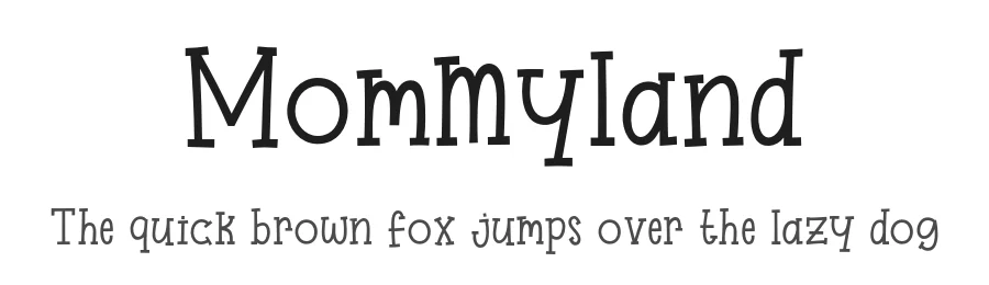 Mommyland by KhurasanΒ β Decorative Font