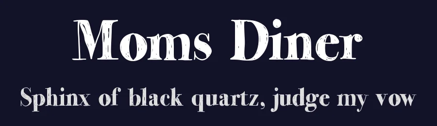 Moms Diner by Jake Luedecke — Decorative Font — thumbnail 2