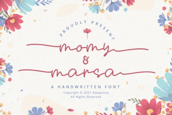 Momy & Marsa Font by alpapranastudio — Script Handwritten Font