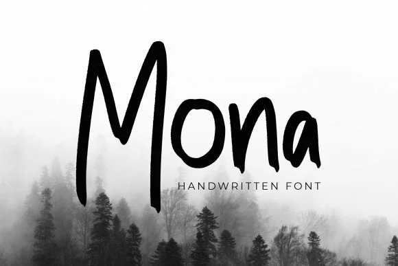 Mona Font by formatikastd — Script Handwritten Font