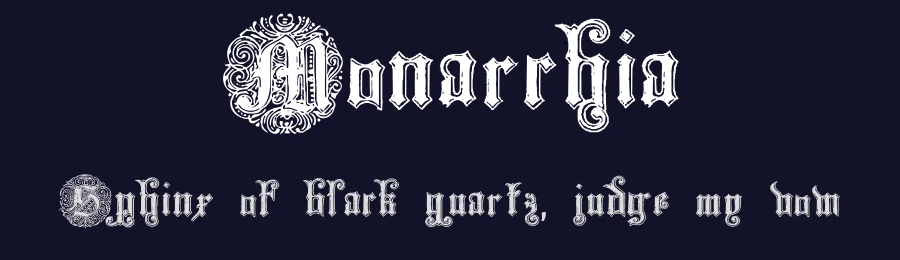 Monarchia by GemFonts / Typotheticals — Blackletter Font — thumbnail 2