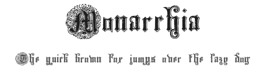 Monarchia by GemFonts / Typotheticals — Blackletter Font