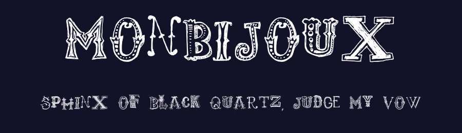 Monbijoux by Billy Argel Fonts ® — Decorative Font — thumbnail 2