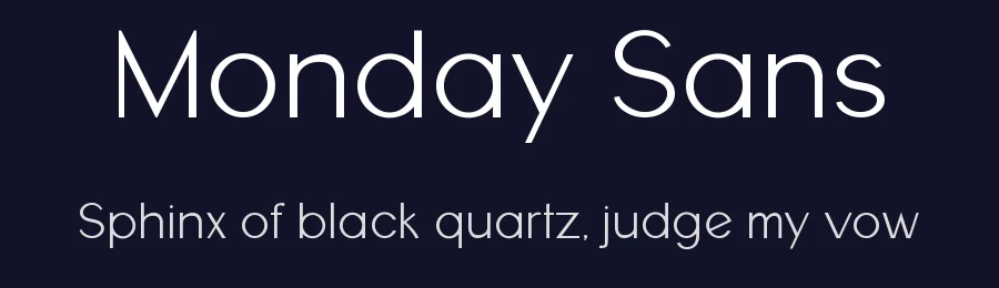 Monday Sans by Salamahtype.com — Sans Serif Font — thumbnail 2