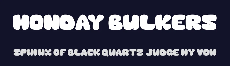 Monday Bulkers by Basni.std — Decorative Font — thumbnail 2