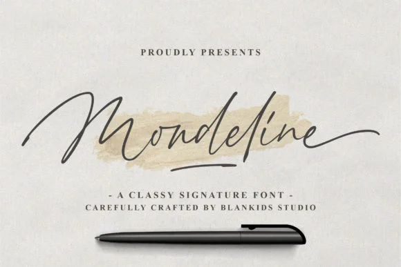 Mondeline Font by Blankids Studio — Script Handwritten Font
