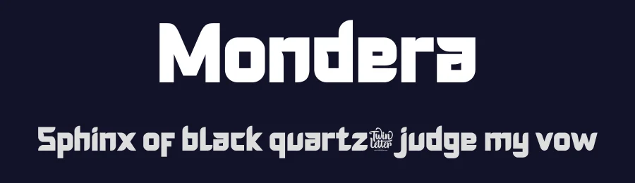 Mondera by twinletter — Decorative Font — thumbnail 2