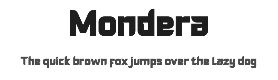 Mondera by twinletter — Decorative Font