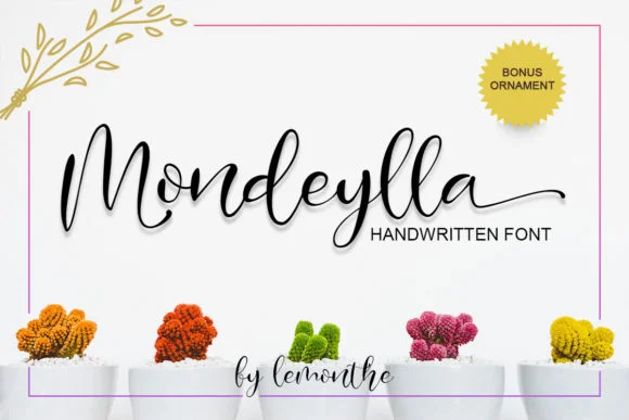 Mondeylla Font by lemonthe — Script Handwritten Font
