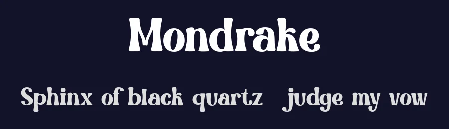 Mondrake by Achmad Yani — Decorative Font — thumbnail 2