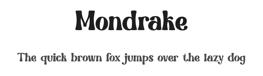 Mondrake by Achmad Yani — Decorative Font